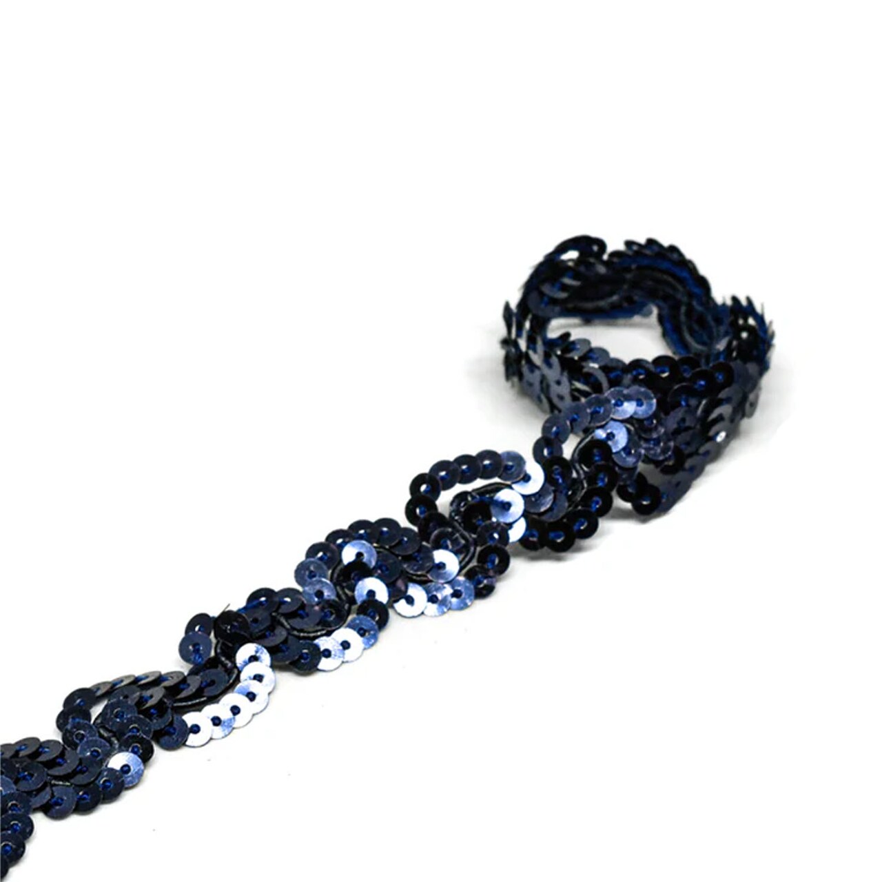1 Yard Wavy Sequins Trim 0.50 Inch for Sewing and Craft Projects
